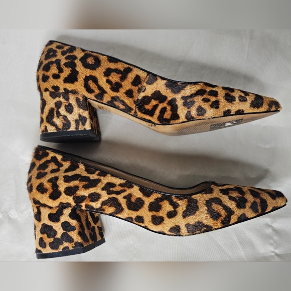 Franco Sarto Cow Hair Pump - Leopard Print size 7.5 - Picture 4 of 8